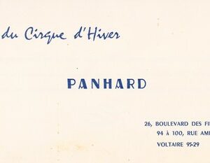 Garage du cirque d'hiver Panhard