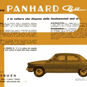 La nuova Panhard PL17 1961