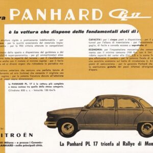 La nuova Panhard PL17 1961