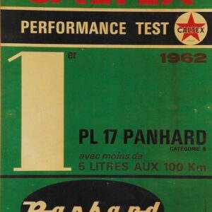 Caltex performance test 1962 ... Panhard PL 17