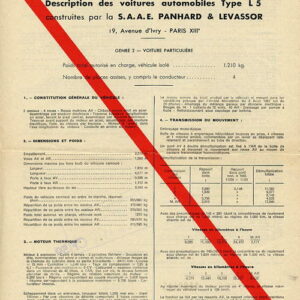 Procés verbal de récéption Type L 5