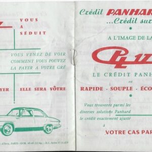 Crédit Panhard ... crédit sur mesure