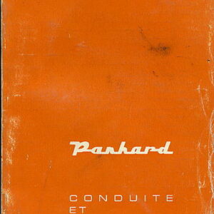 Panhard conduite et entretien