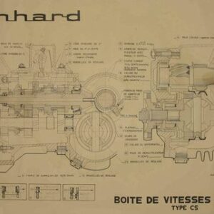Panhard - Boite de vitesse et pont type CS