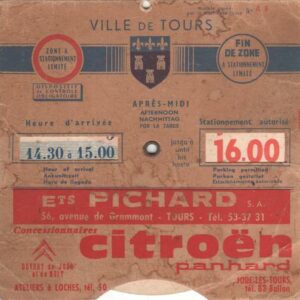 Disque de Stationnement - Ets Pichard