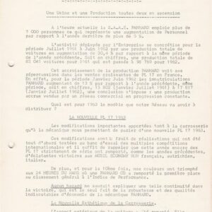 Présentation de la PL17 modèle 1963