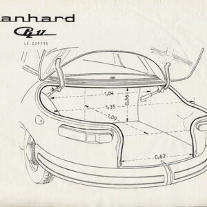 Panhard PL17, le coffre ...