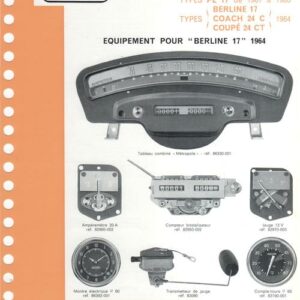 Equipements Jaeger pour Panhard Z, PL 17, 24