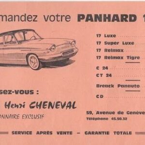 Commandez votre Panhard 1964