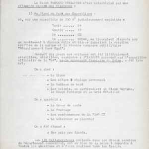 Le salon Panhard ( 1963 / 1964 )