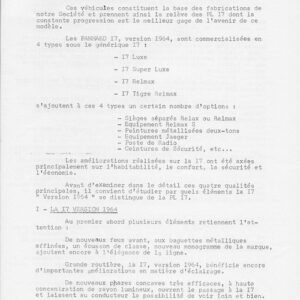 La 17, version 1964