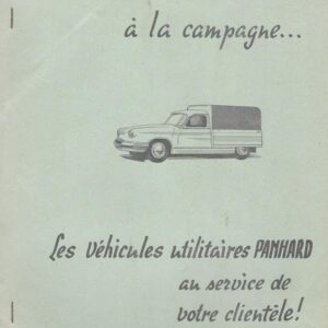 A la ville ... à la campagne les véhicules utilitaires Panhard