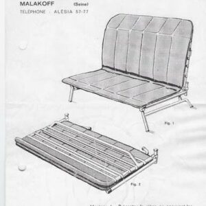 Siège adaptable pour breack Panhard