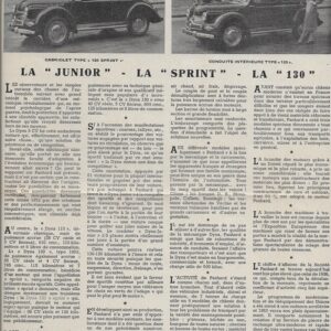 1952 : trois nouvelles dyna