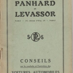 Conseils sur la conduite et l'entretien des voitures automobiles 12 CV 4 vitesses