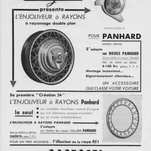 L'enjoliveur à rayons pour Panhard