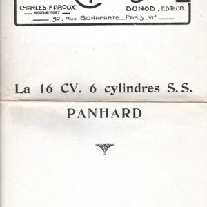 La 16 CV 6 cylindres S.S.PANHARD