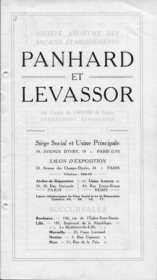 PANHARD @ LEVASSOR