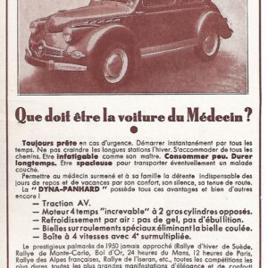 Que doit être la voiture du medecin ?