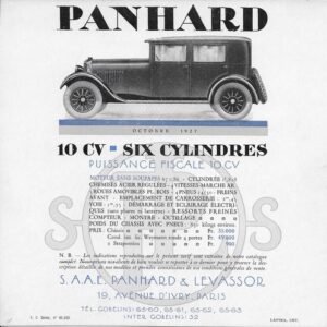 panhard 10 cv - six cylindres