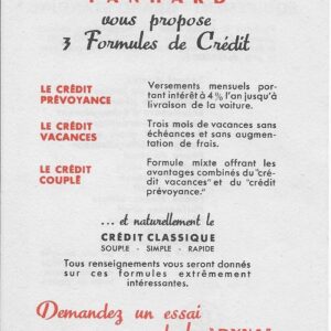 panhard vous propose 3 formules de crédit1