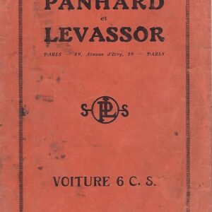 voiture 6 C.S. notice de graissage