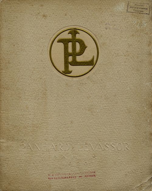 PL - Panhard & Levassor Paris 1920
