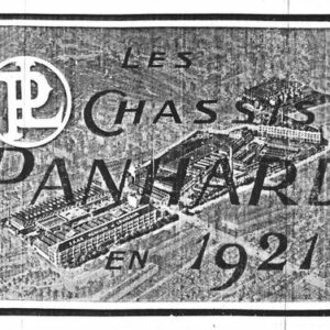 Les châssis Panhard & Levassor 1921