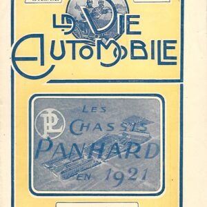 La Vie Automobile les chassis panhard en 1921