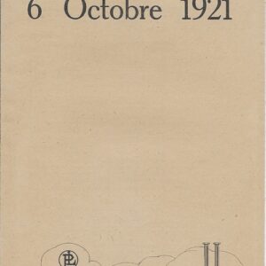 Tarif 6 octobre 1921