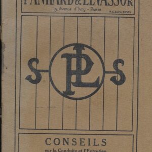 Conseils sur la conduite et l'entretien des voitures 16 CV 4 vitesses ( SK4E-SBE8-PES )