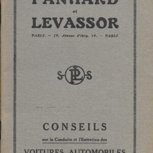 Conseils sur la conduite et l'entretien des voitures 16 CV 4 vitesses ( SK4E-SBE8-PES )