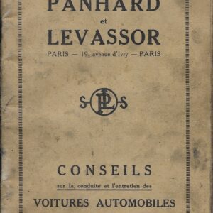 Conseils sur la conduite et l'entretien des voitures 12 / 14 CV ( 6 cyl. )