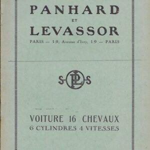 Voiture 16 chevaux 6 cylindres 4 vitesses Notice de graissage