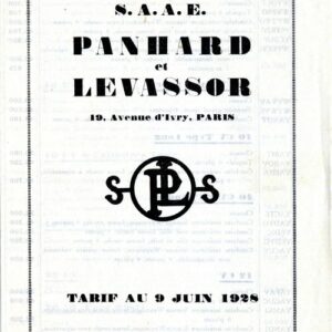 Tarif au 9 juin 1928