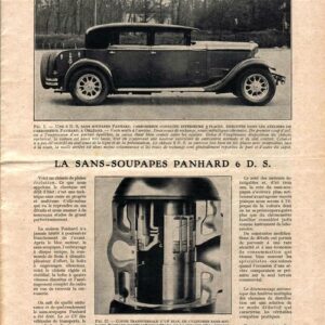 La sans soupape Panhard 6 D. S.