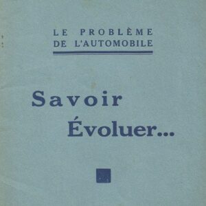 Savoir evoluer …