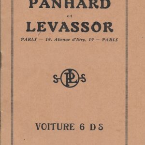 Notice de graissage - Voiture 6 DS