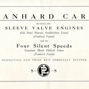 Panhard cars fitted with sleeve valve engines