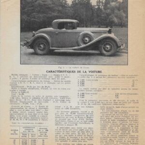 la vie automobile du 10 / 5 / 1933