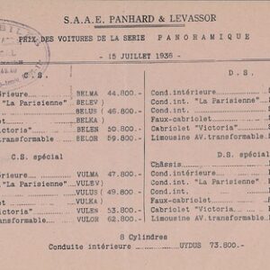 prix des panoramique