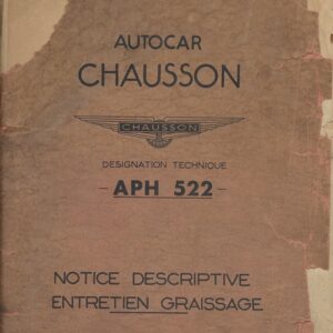 Notice descriptive entretien graissage