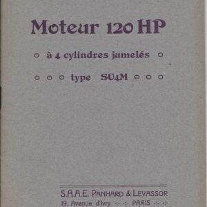 Moteur 120 HP à 4 cyl. jumelés type SU4M
