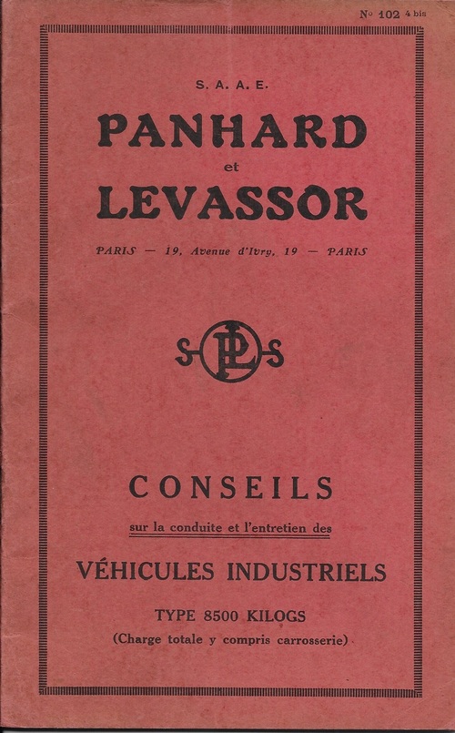 Conseils sur la conduite et l'entretien des véhicules industriels Type 8500 kg
