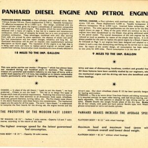 Panhard diesel & petrol engines IE21 à IE25