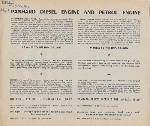 panhard diesel engine and petrole engine IE21et IE23