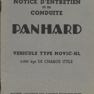 Panhard véhicule type NOVIC-HL 6.000 kgs de charge utile
