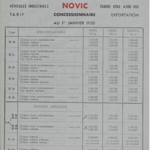 novic concessionnaire