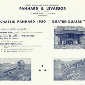 Châssis Panhard 1950 Quatre-Quatre