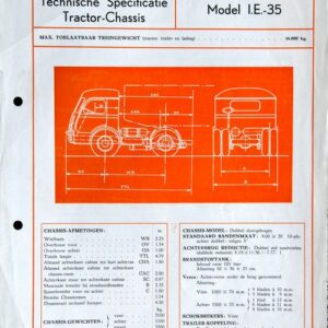 Technische specificaties Tractor - Châssis - IE35